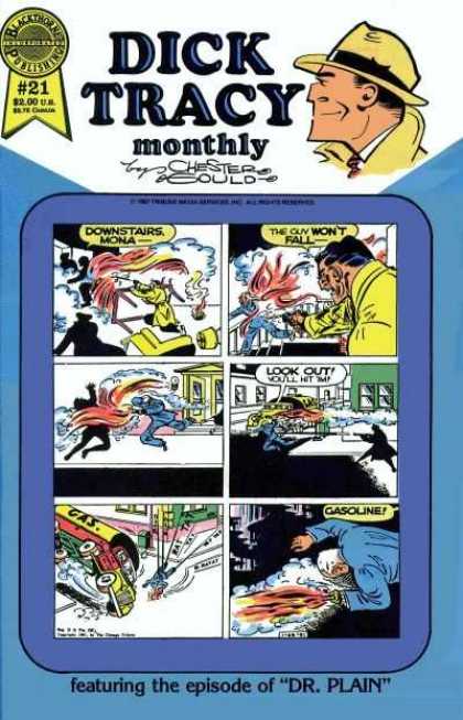 Dick Tracy Monthly 21 - Chester Gould - Private Eye - Fire - Yellow Hat - Dr Plain