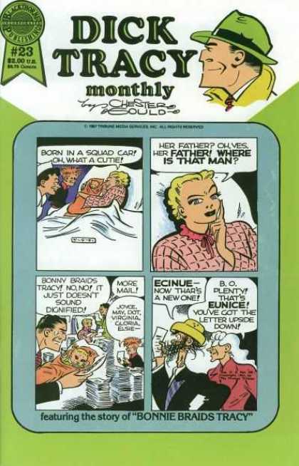 Dick Tracy Monthly 23 - Detective - Crime - Woman - Baby - Birth