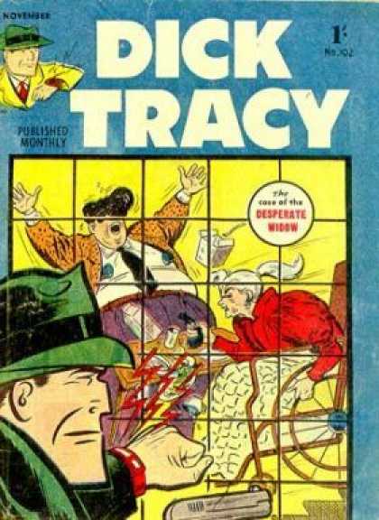 Dick Tracy 102 - November - Cap - Despearate Widow - Handicap Cycle - Tie