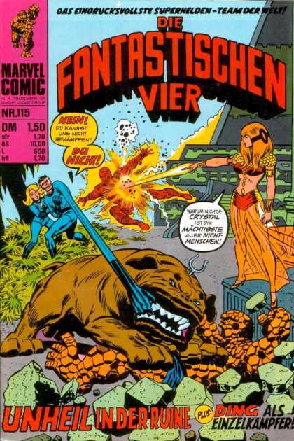 Die Fantastischen Vier 115 - Wonder Twins - Dogs - The Thing - Pyramid - Orange Hair