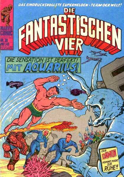 Die Fantastischen Vier 30 - Marvel Comics - Aquarius - Damon - Human Torch - Thing