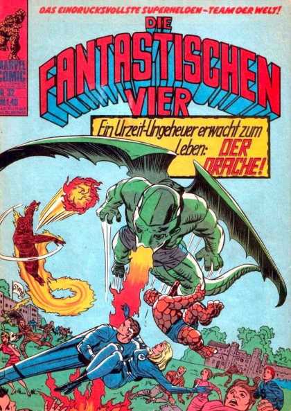 Die Fantastischen Vier 32 - Human Torch - Fireball - Stretch - Fire - Wings