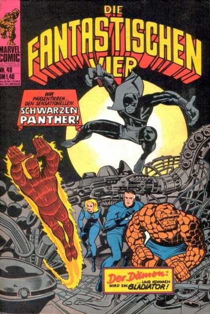Die Fantastischen Vier 48 - Fantastic Four - Panther - Thing - Flame - Marvel