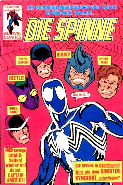 Die Spinne 302 - Hydro-man - Rhino - Speed Demon - Blue Costume - Sinister Syndicate