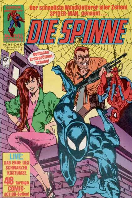 Die Spinne 323 - Spiderman - Web - Woman - Gun - Brick Building
