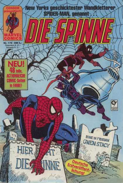 Die Spinne 335 - Marvel Comics - Spider Man - Gwen Stacy - Web - Grave Yard