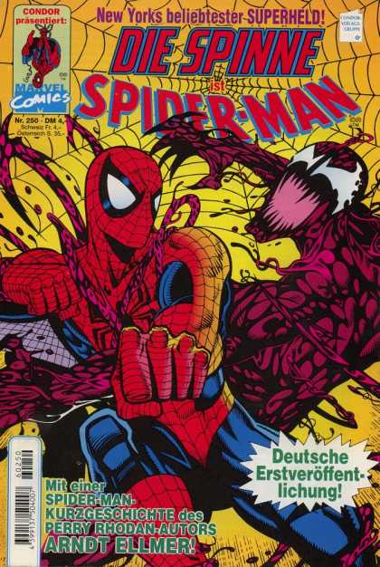 Die Spinne 410 - Spider Eyes - Creature - Evil Spiderman - Mouth Open - Fist Outreached