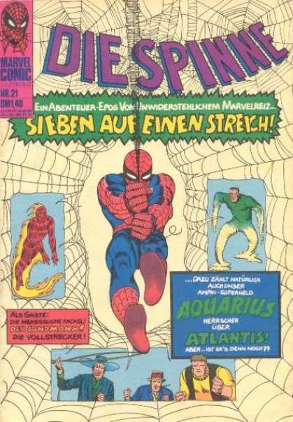 Die Spinne 44 - Marvel - Spiderman - German - Sandman - Human Torch