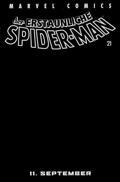Die Spinne 498 - Black - Blank - Spiderman - 21 - September