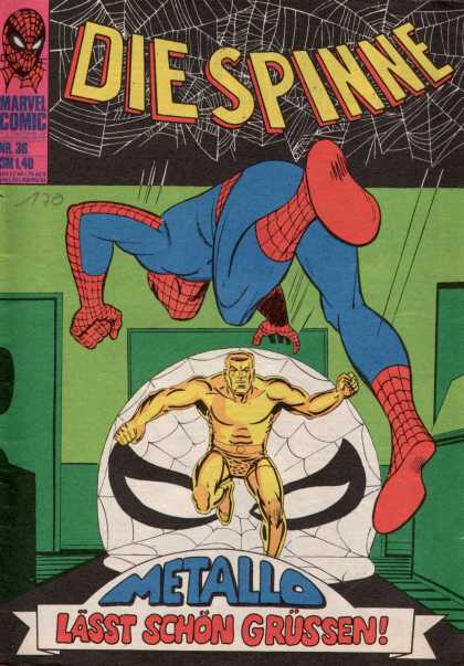 Die Spinne 59 - Spider-man - German-language Translation - Metallo - Green Walls - Spider Web