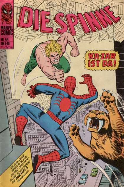 Die Spinne 81 - No 58 - Ka-zar Ist Da - Tiger - Niemals - Marvel