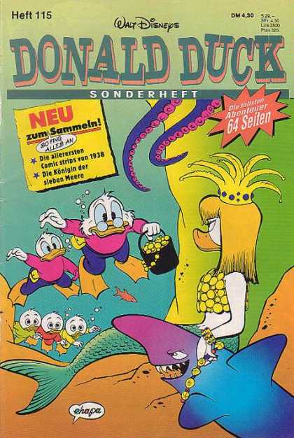 Die Tollsten Geschichten von Donald Duck 115 - Octopus - Mermaid - Under Water - Shark - Pot Of Gold