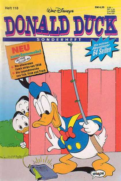 Die Tollsten Geschichten von Donald Duck 118 - Disney - Heft 118 - Duck - Fence - Fishing Pole