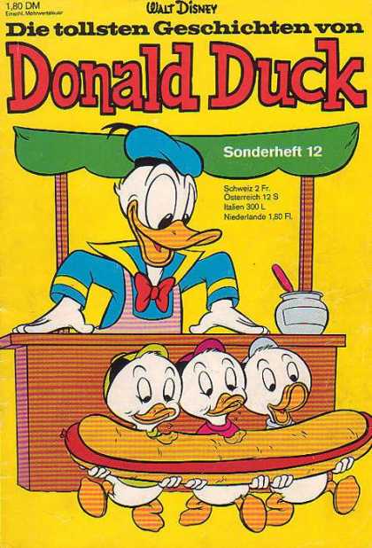 Die Tollsten Geschichten von Donald Duck 12 - Stand - Nephews - Huge Sandwich - Walt Disney - Jar