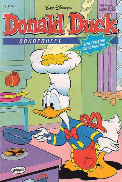 Die Tollsten Geschichten von Donald Duck 120 - Kitchen - Apron - Frying Pan - Chefs Hat - Stove