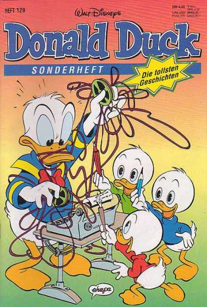 Die Tollsten Geschichten von Donald Duck 129 - Ribbon - Reel - Duck - Pencil - Blue