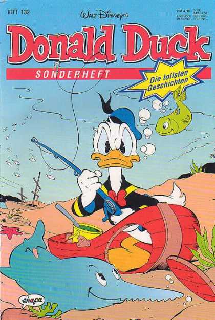 Die Tollsten Geschichten von Donald Duck 132 - Donald The Fisherman - Fishing Pole - Green Fish U0026 Swordfish - Swordfishpail And Shovel - Bubbles