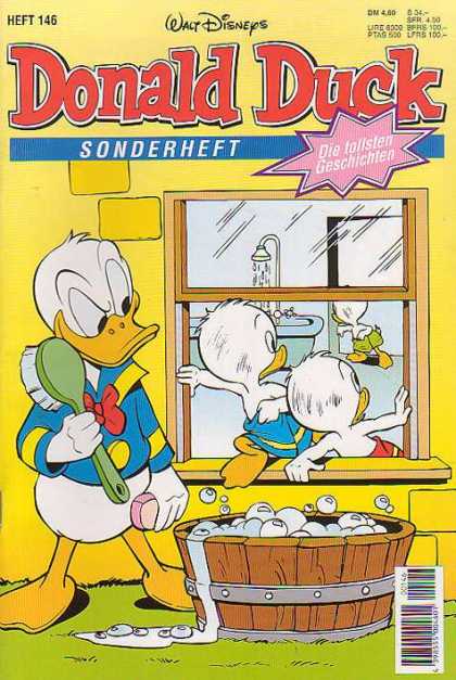 Die Tollsten Geschichten von Donald Duck 146 - Ducks - Bathtub - Window - Shower - Bubbles