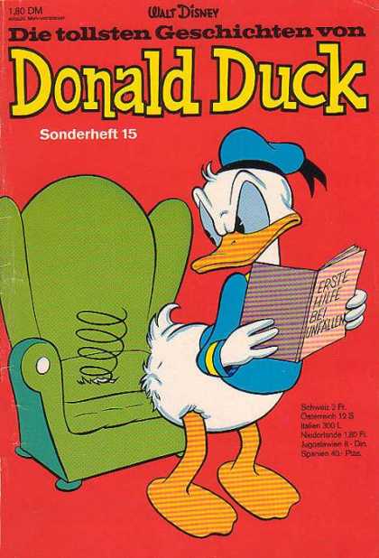 Die Tollsten Geschichten von Donald Duck 15 - Chair - Spring - Book - Angry - Walt Disney