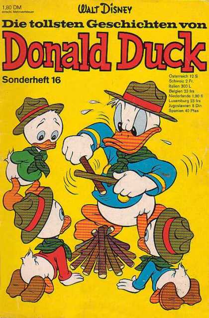 Die Tollsten Geschichten von Donald Duck 16 - Uncle Donald Starts A Fire - Campfire Fun - Need A Match - Good Thing Were Not Hungry - Rubbing Two Sticks