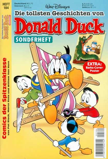 Die Tollsten Geschichten von Donald Duck 184 - Donald Duck - Cartoon - Free Cover - Walt Disney - Comics