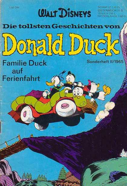 Die Tollsten Geschichten von Donald Duck 2 - Mountain - Car - Driving - Adventure - Bridge
