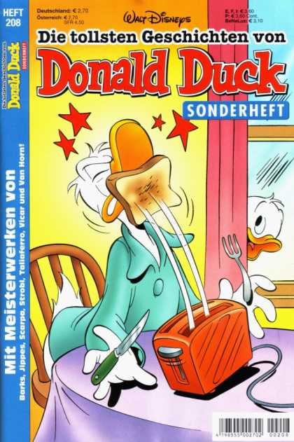 Die Tollsten Geschichten von Donald Duck 208 - Breakfast Time - Toaster - Flying Toast - Knife - Fork