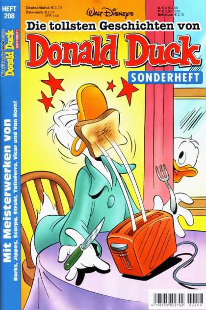 Die Tollsten Geschichten von Donald Duck 208 - Breakfast Time - Toaster - Flying Toast - Knife - Fork