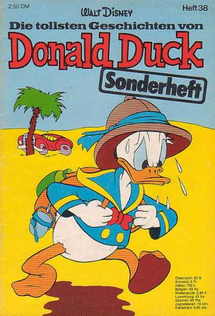 Die Tollsten Geschichten von Donald Duck 38 - Walt Disney - Desert - Sand - Car Accident - Sweating