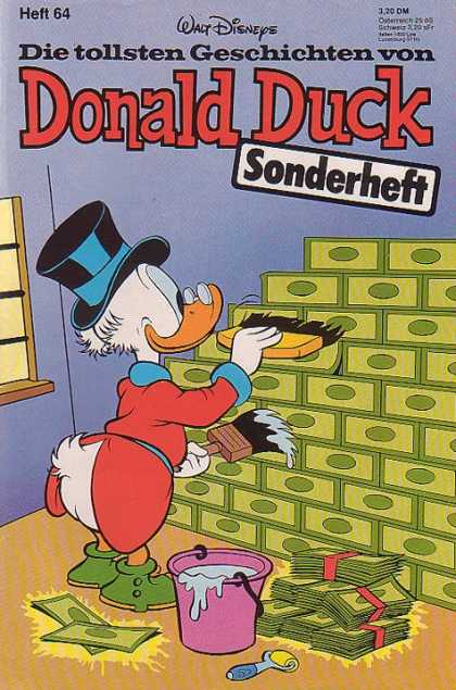 Die Tollsten Geschichten von Donald Duck 64 - Glue - Walt Disney - Money - Brush - Top Hat
