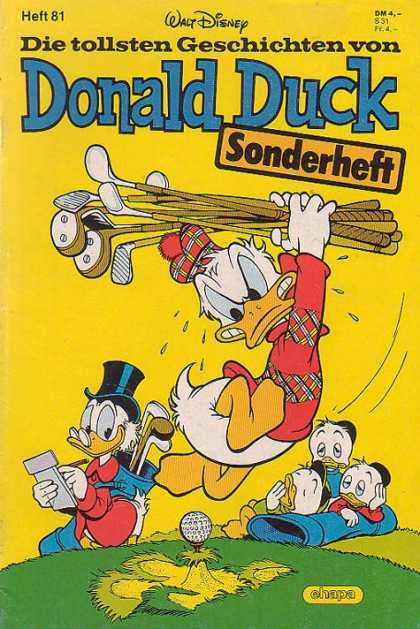 Die Tollsten Geschichten von Donald Duck 81 - Heft 81 - Walt Disney - Sonderheft - Golf Clubs - Golf Ball