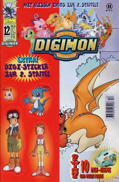 Digimon 12 - Mit Heissend Infos - Staffel - Digital - Extra Digi-sticker - Gewine