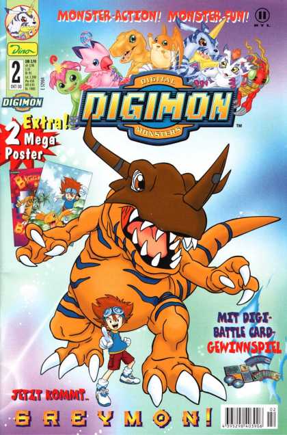 Digimon 2 - Digimon - Monster Fun - Monster - Kids - Action