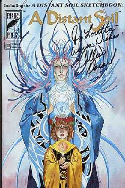 Distant Soil 13 - Signed - Colleen Doran - Sketchbook - Girl - Candle