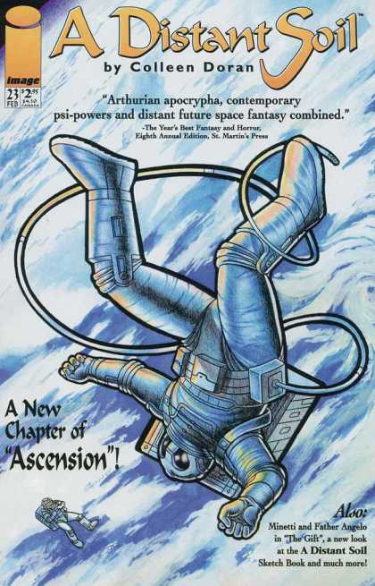 Distant Soil 23 - Space - Astronaut - Earth - Clouds - Space Suit