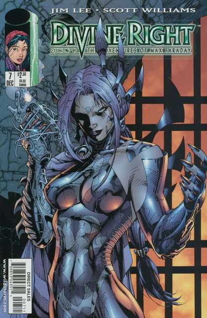 Divine Right 7 - Woman - Portcullis - Jim Lee - Scott Williams - Cape - Jim Lee, Scott Williams