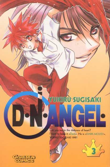 D.N. Angel 3 - Red Hair - Red Paints - Face Behind - White Medical Shirt - Streak Of Red