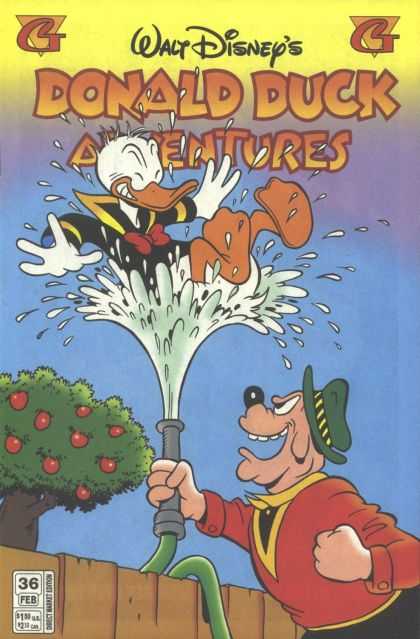 Donald Duck Adventures 36 - Fence - Bulldog - Hose - Water - Tree