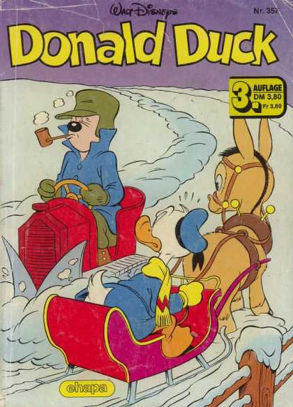 Donald Duck (German) 144 - Walt Disneys - Auflage - Ehapa - Smoking With Cigar - Driving