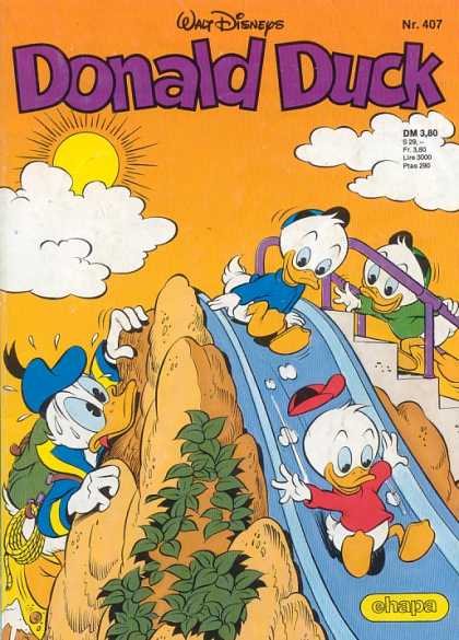 Donald Duck (German) 167 - Hewie - Dewie - Louie - Stairs - Slide