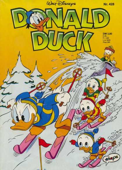 Donald Duck (German) 185 - Snow - Ski - Snow Machine - Race - Tree