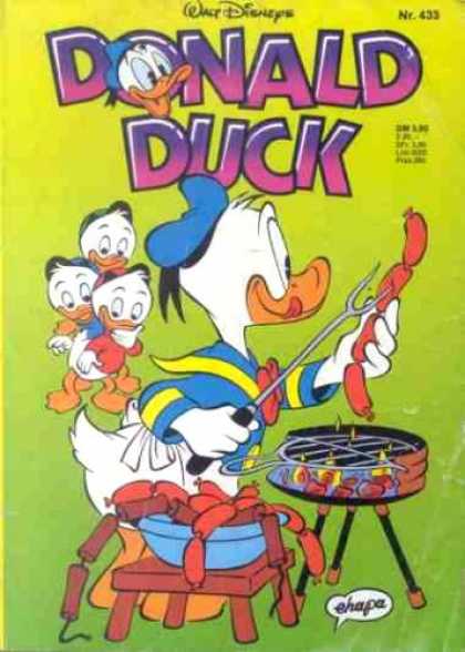 Donald Duck (German) 189 - Donald Duck - Walt Disney - Hotdog - Bbq - Fork