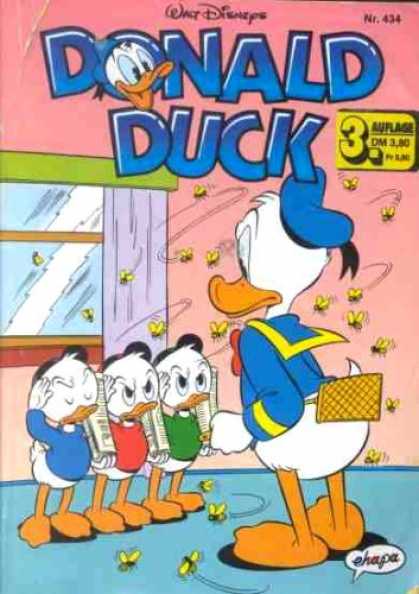 Donald Duck (German) 190 - Walt Disney - Issue 434 - 3 Ducks - Got In Trouble - Flies