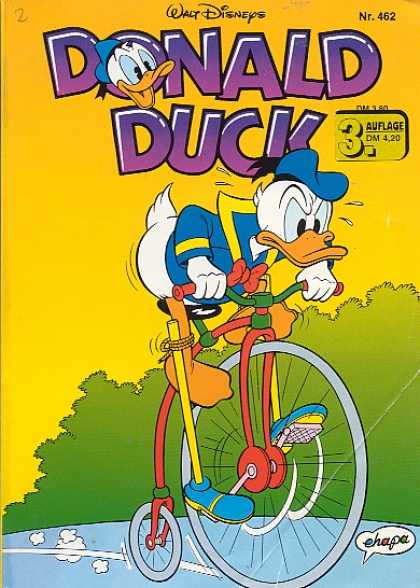 Donald Duck (German) 209 - Walt Disneys - Donald Duck - Bicycle - Roads - Riding