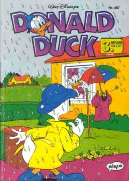 Donald Duck (German) 213 - Walt Disney - Wet Duck - Stalking Duck - Girl Duck - Peeping Duck