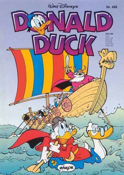 Donald Duck (German) 214 - Walt Disneys - Boat - Water - Knife - Nr469