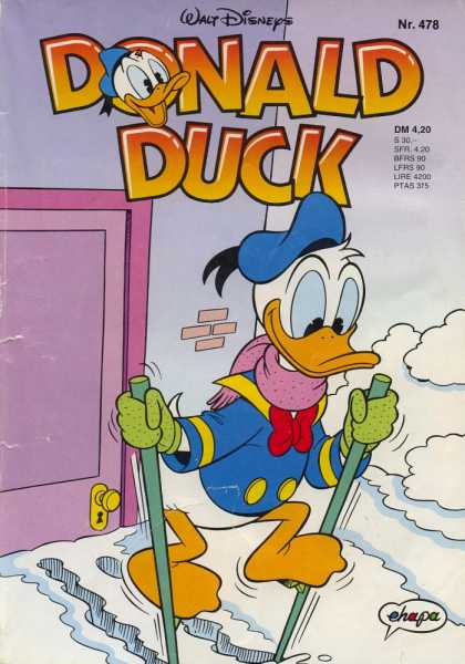 Donald Duck (German) 219 - Skiing - Snow - Ice Adventures - Cold Weather - Fun On Ice
