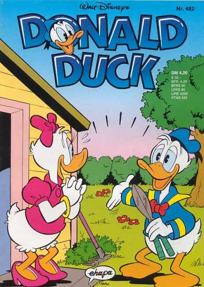 Donald Duck (German) 221 - Daisy Duck - Gardening - Landscaping - Daisy Helping Out Donald - Flowers