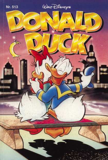 Donald Duck (German) 250 - Donald And Daisy - Nr 513 - Dripping Moon Hanging - Bench - Cityscape