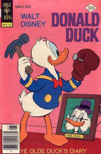 Donald Duck 185 - 30 Cents - Asa Duck - Hammer - Nail - Ye Old Ducks Diary